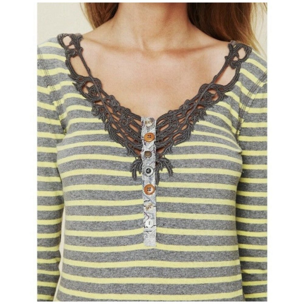 Free People Henley Top Size Small - Picture 10 of 11
